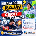 Karyawan profesional sedang berdiskusi tentang pengembangan karier dan promosi jabatan di perusahaan