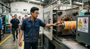 Operator baru menyentuh area mesin tanpa memahami SOP keselamatan