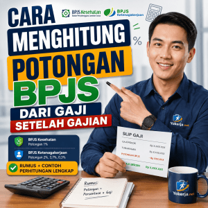 Cara menghitung potongan BPJS karyawan dari gaji dan slip gaji tahun 2026