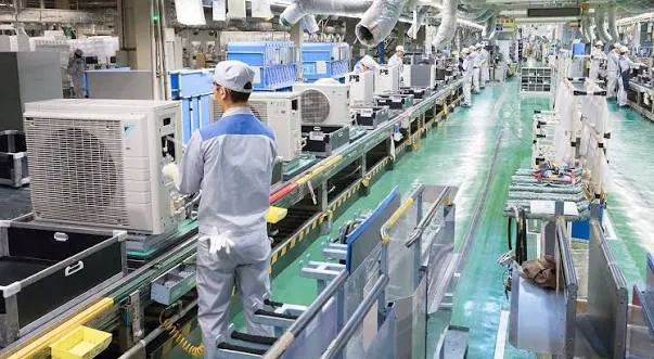 Fasilitas pabrik PT Daikin Industries Indonesia di Cikarang
